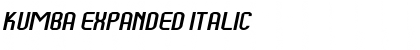 Download Kumba Expanded Italic Font