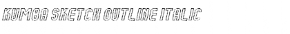 Download Kumba Sketch Outline Italic Font