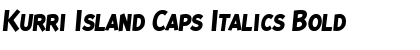 Download Kurri Island Caps Italics Bold Font