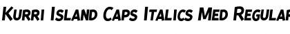 Download Kurri Island Caps Italics Med Regular Font