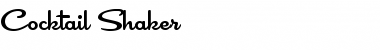 Download Cocktail Shaker Font