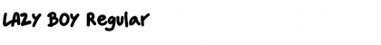 Download LAZY BOY Font