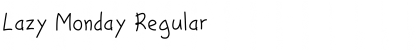 Download Lazy Monday Font