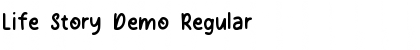Download Life Story Demo Regular Font Title Preview