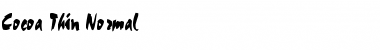 Download Cocoa Thin Font