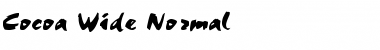 Download Cocoa Wide Font