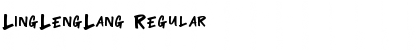 Download LingLengLang Regular Font Title Preview