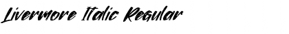 Download Livermore Italic Regular Font Title Preview