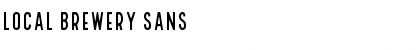 Download Local Brewery Sans Font Title Preview