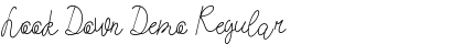 Download Look Down Demo Regular Font Title Preview