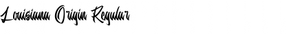 Download Louisiana Origin Regular Font Title Preview
