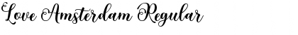 Download Love Amsterdam Regular Font Title Preview