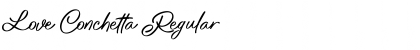 Download Love Conchetta Regular Font Title Preview