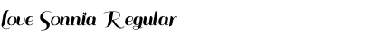 Download Love Sonnia Regular Font Title Preview