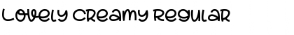 Download Lovely Creamy Regular Font Title Preview