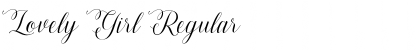 Download Lovely Girl Regular Font Title Preview