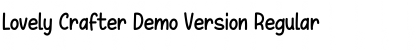 Download Lovely Crafter Demo Version Regular Font Title Preview