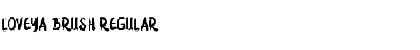 Download Loveya Brush Regular Font Title Preview