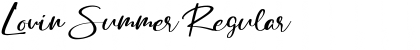 Download Lovin Summer Regular Font Title Preview