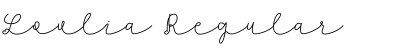 Download Lovlia Regular Font Title Preview