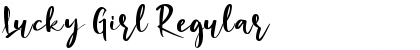 Download Lucky Girl Regular Font Title Preview