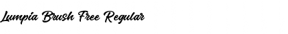 Download Lumpia Brush Free Regular Font Title Preview