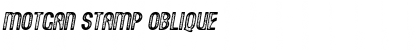 Download Motgan Stamp Oblique Font
