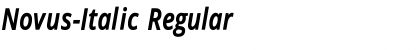 Download Novus-Italic Regular Font
