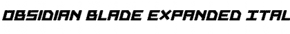 Download Obsidian Blade Expanded Ital Expanded Ital Font
