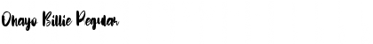 Download Ohayo Billie Font