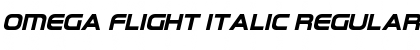 Download Omega Flight Italic Font Download Omega Flight Italic Font