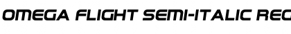 Download Omega Flight Semi-Italic Font Download Omega Flight Semi-Italic Font