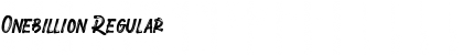 Download Onebillion Font Download Onebillion Font