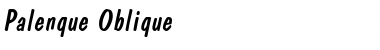 Download Palenque Oblique Font