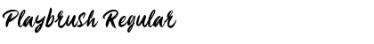 Download Playbrush Font