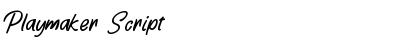 Download Playmaker Font