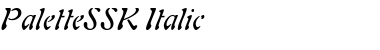 Download PaletteSSK Italic Font