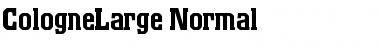 Download CologneLarge Font