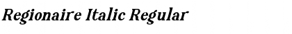 Download Regionaire Italic Regular Font