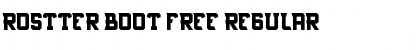 Download Rostter boot FREE Regular Font