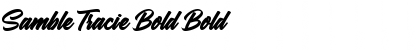 Download Samble Tracie Bold Bold Font