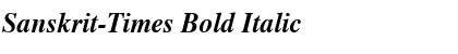 Download Sanskrit-Times Bold Italic Font