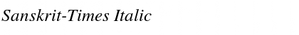 Download Sanskrit-Times Italic Font