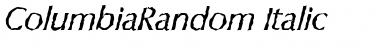 Download ColumbiaRandom Font