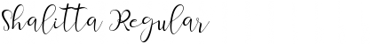Download Shalitta Regular Font Title Preview