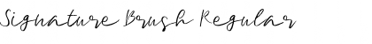 Download Signature Brush Regular Font