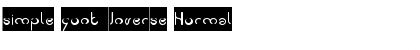 Download simple font-Inverse Normal Font