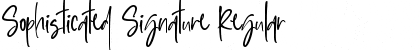 Download Sophisticated Signature Regular Font