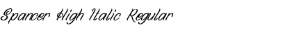 Download Spancer High Italic Regular Font