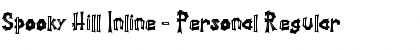 Download Spooky Hill Inline - Personal Regular Font